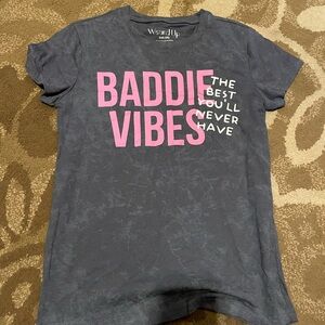 Wound Up Kids Tee with Pink and White Graphic